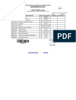Kartu Ujian Semester - Pilipus Mote NPM - 1322110018