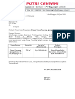 Surat Penawaran Tiang Pancang PT - Wika