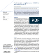 Fourier Analysis Using The Number of COVID-19 Daily Deaths in The US