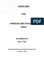 Guidelines for Handling and Stacking of Rails(CT-35) Oct 2014