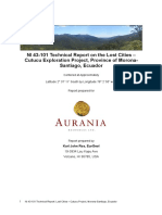 Aurania Resources Technical Report 2017