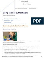 Doing Science Authentically