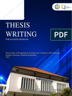 Thesis Writing: Guidelines