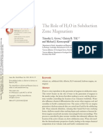 The Role of H2O in Subduction