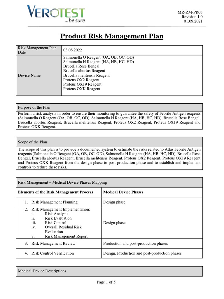 Annex 5-Risk Management Plan | PDF | Integrated Truss Structure | Risk