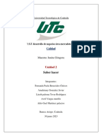 Saber Hacer U2 Calidad PDF