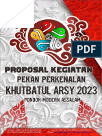 Proposal Pengajuan Dana/sponsorship Pekan Perkenalan Khutbatul Arsy 2023 Pondok Modern Assalam Sukabumi