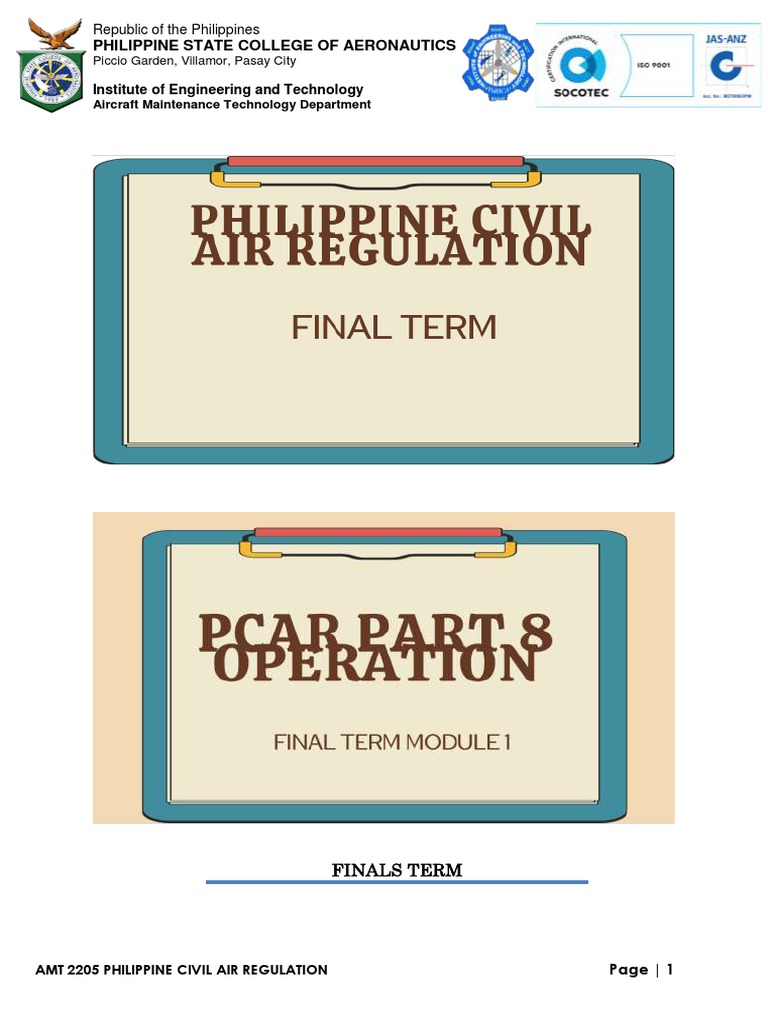 FINALS AMT 2205 Module 1 Updated | PDF | Aircraft | Airport