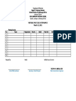 Attendance Template For INSET