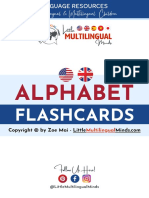 Fr3 English Alphabet Flashcards A4
