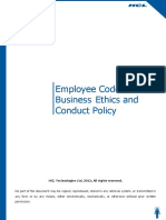 Employee Code of Business Eithics and Conduct Policy - 20122013