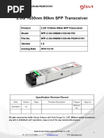 2.5G 1530nm 80km SFP Transceiver