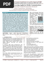 Digital Signal Processing Applied in Mobile Communications