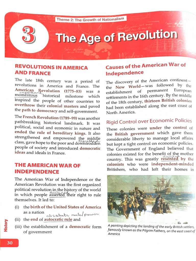 CH 3 - The Age of Revolution | PDF