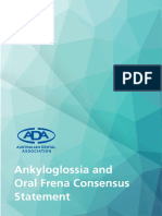 Ankyloglossia and Oral Frena Consensus Statement June 2020