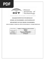 Eee 423 Mobile Communication Course Porfolio
