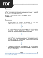 Punishment - Consequences of Non-Compliance of Regulation 31 (4) of SEBI (LODR) Regulation