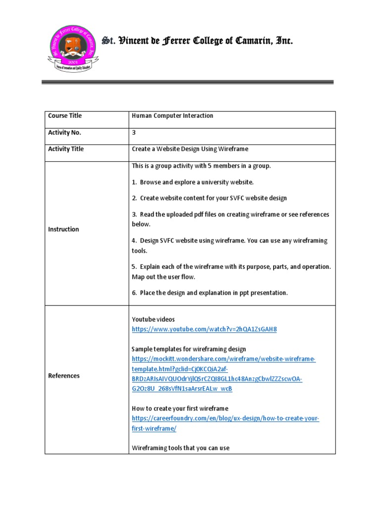 SVFC Website Wireframe Design Task | PDF | Art | Computers