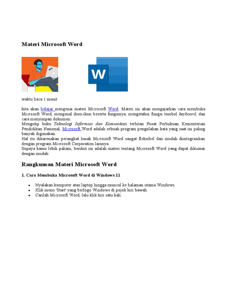 Modul ms word pdf