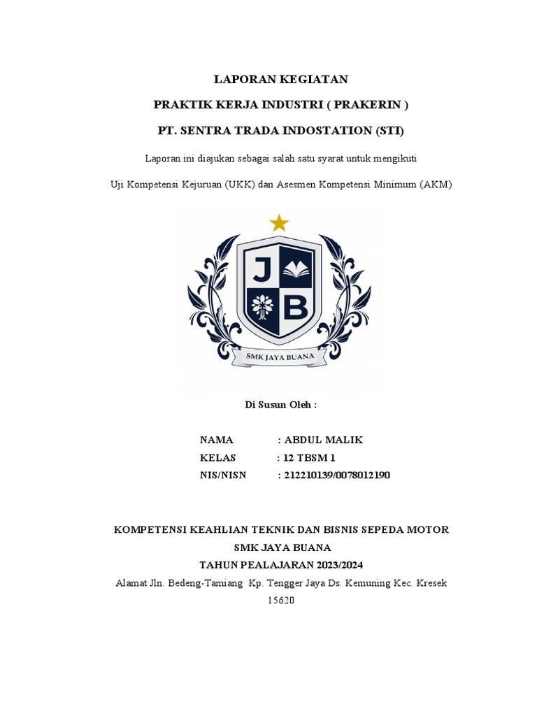 Laporan Prakerin di PT. Sentra Trada | PDF