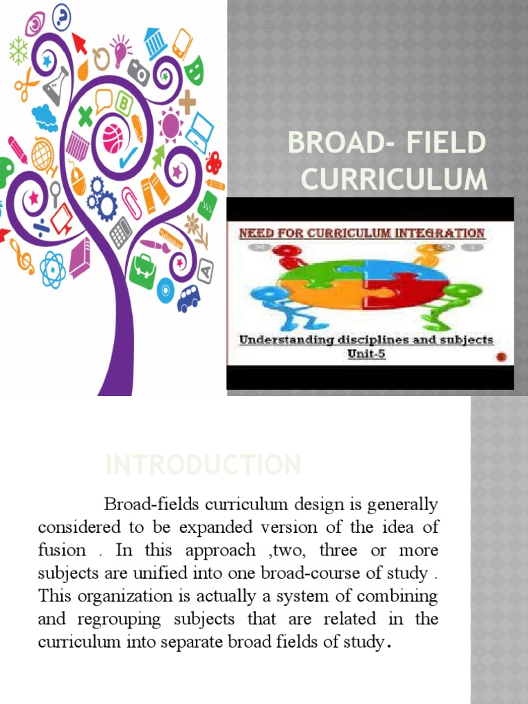 Broad Field Curriculum Overview | PDF | Curriculum | Learning