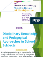 Seminar On Disciplinary Knowledge and Pedagogical Approaches in School Subjects