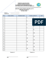 Absen Ujian Sekolah Kelas Vi Tp.2022-2023