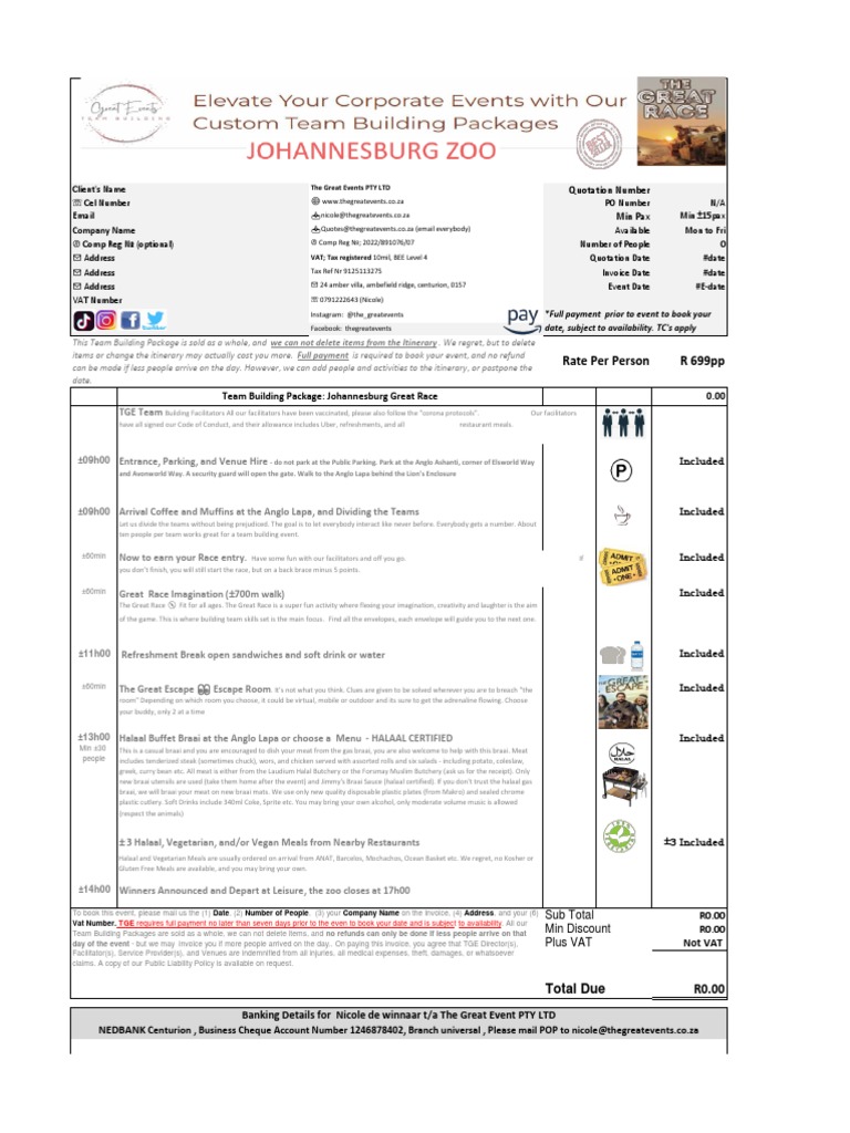 JHB Zoo Without Carts Download Free PDF Food And Drink Foods