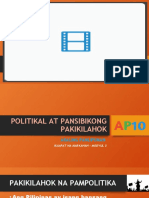 Politikal at Pansibikong Pakikilahok
