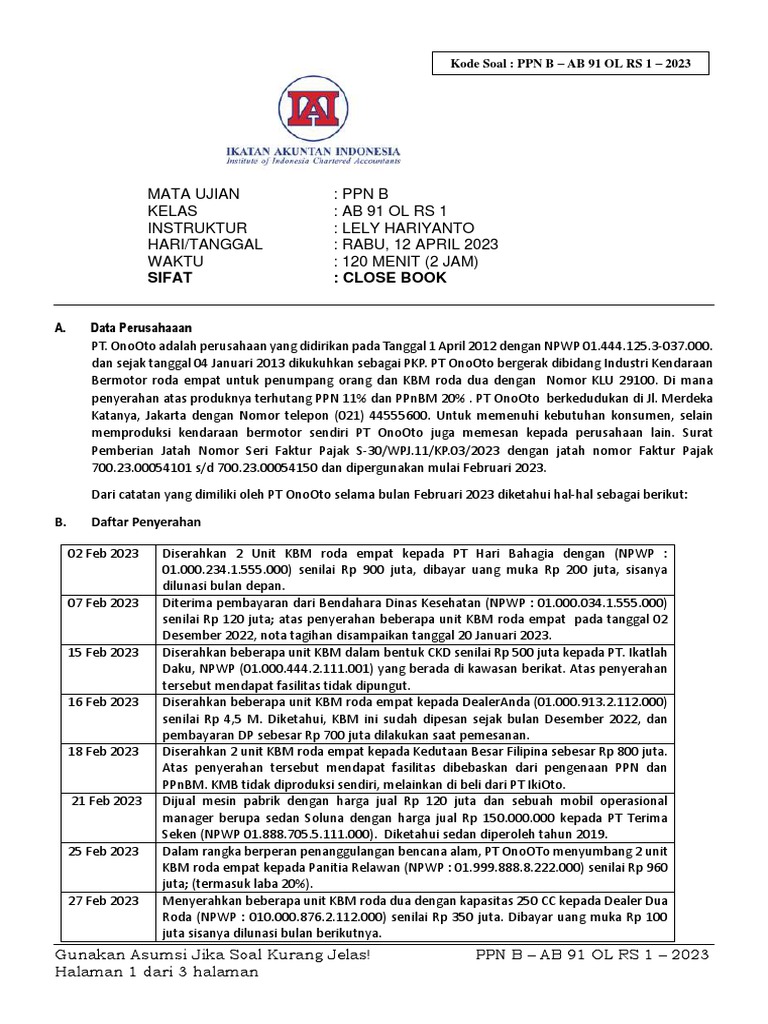 Ppn B Ab 91 Ol Rs 1 April 2023 Pdf
