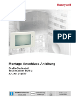 Montage-Anschluss-Anleitung TouchCenter Für BUS-2 Grafik-Bedienteil