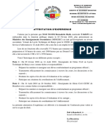 Attestation D'expérience