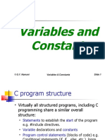 Lecture 04 C Variables and Constants