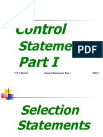 Lecture 6 C Selection Statements