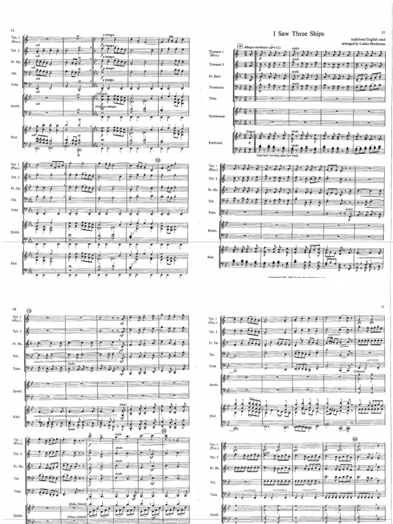 A Canadian Brass Christmas Score Part 1 PDF