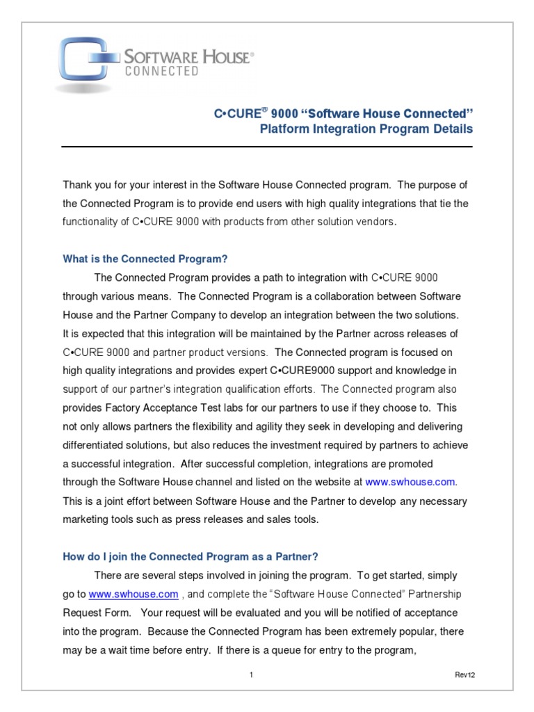 Ccure-9000-Connected-Program Faq r12 LT en | PDF | Server (Computing ...