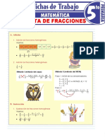 SUMA Y Resta de Ftacciones