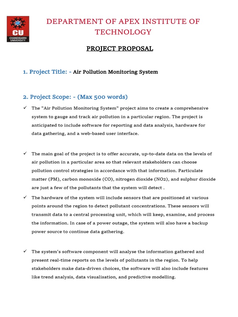 Project Proposal | PDF | Data | Computer Hardware