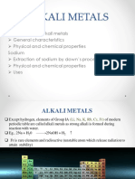 Alkali Metals Notes