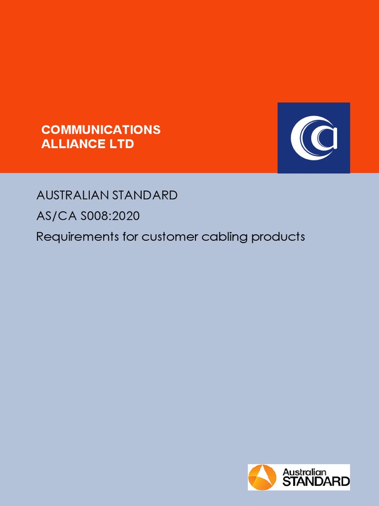 Communications Alliance LTD: Australian Standard AS/CA S008:2020 ...