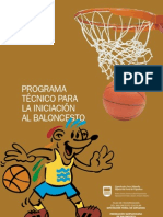 Programa técnico para la iniciación al baloncesto