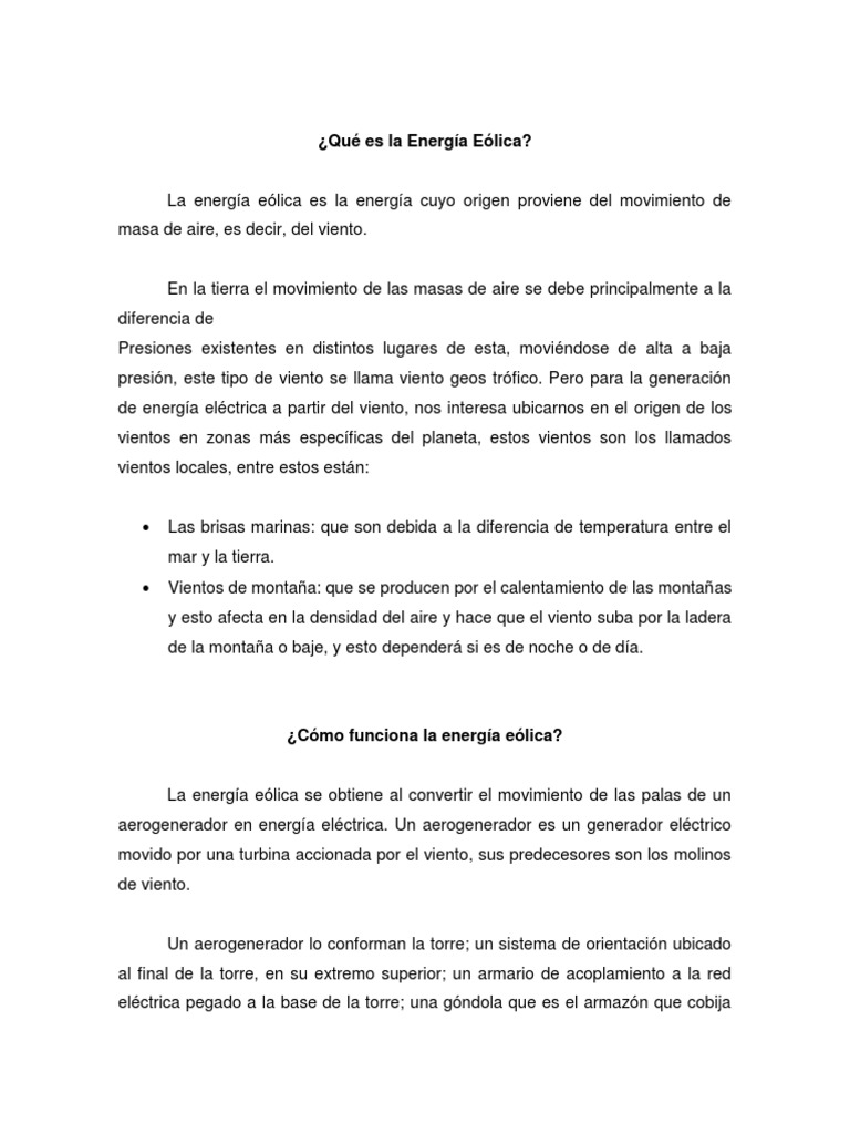 Proyecto | PDF | Energía eólica | Herida