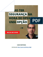 Aula 20 - Seguranca para Operar Opcoes