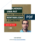 Aula 14 - Escolhendo Put para Vender