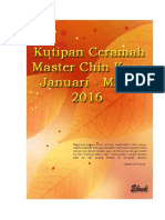 Kutipan Ceramah Master Chin Kung Januari - Maret 2016