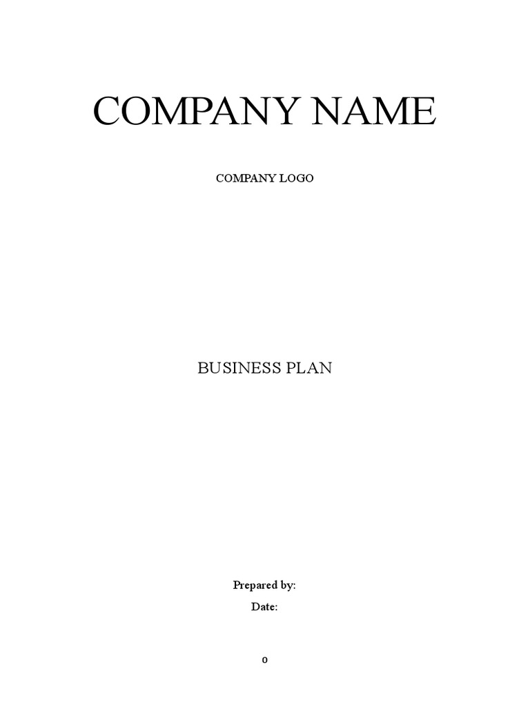 Business Plan Template | PDF | Expense | Taxes