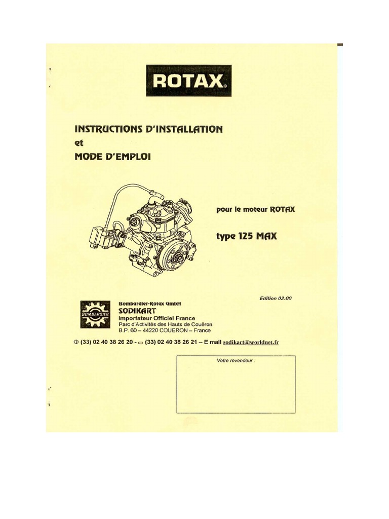 Notice Rotax Max | PDF