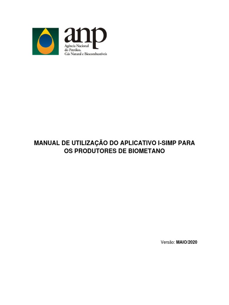 Manual do i-SIMP para Produtores de Biometano | PDF | Desperdício | Recibo
