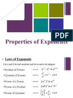 Properties of Exponents