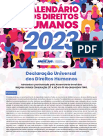 Calendario Direitos Humanos 2023